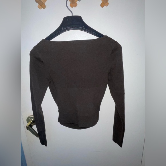 Wilfred (Aritzia) Yacine Long Sleeve Top in Deep Grey (Size Medium) - Picture 2 of 3